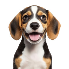 Wall Mural - Happy beagle with a friendly expression