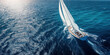 © Александр Марченко - Luxury sailing yacht navigating on deep blue ocean during sunny day