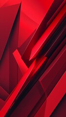Red abstract diagonal lines forming sharp angles for an edgy and modern red pattern background