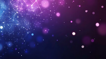 Poster - abstract background with glowing weaves and dots. space for text on the topic of cyberspace, metaver
