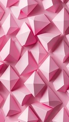 Sticker - Soft pink diamond shapes arranged in an abstract pattern for a light and playful design in pink pattern background