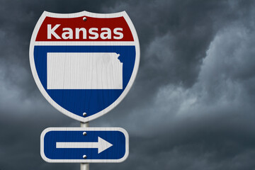 Wall Mural - Road trip to Kansas