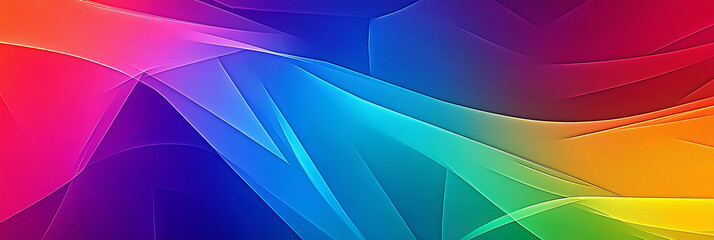 Poster - Colorful abstract background forming smooth wavy lines merging together