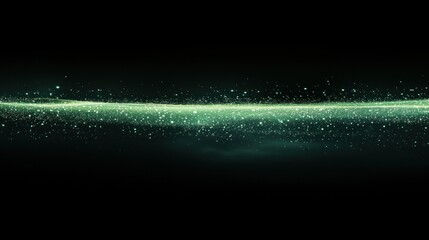Poster - Ethereal Green Background with Sparkling Particles and Soft Glow, Perfect for Abstract Designs, Digital Artworks, and Creative Projects Needing a Touch of Magic