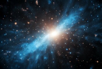 Wall Mural - stars nebulae blue fly