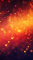 Poster - Stunning Abstract Background Featuring Vibrant Bokeh Lights in Shades of Orange, Red, and Gold for Creative Projects and Design Applications