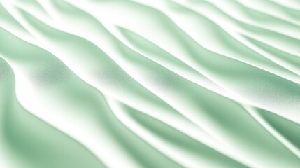 Sticker - Abstract green wavy texture background.