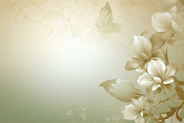 Wall Mural - background with flowers