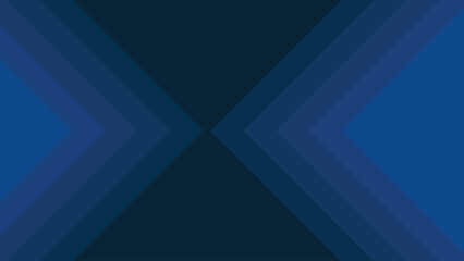 Aufkleber - dark paper cut background blue triangle shape. abstract dark blue background with paper cut style fo