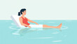 Hydrotherapy Rehabilitation Session in Swimming Pool