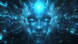© Thirakun - Advanced AI futuristic chipset design radiating with a cyber aura