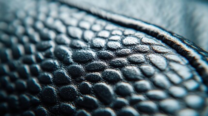 Poster - Textured pattern of a smooth black metallic surface highlights its sleek and sophisticated appearance with captivating details