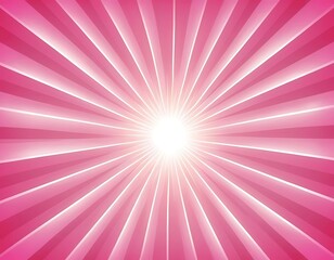 Aufkleber - Pink Radiating Lines Converging to Bright Center