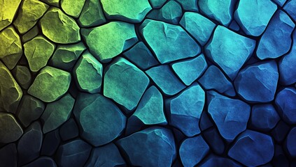 Poster - Abstract colorful stone wall texture.