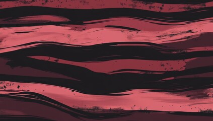 Aufkleber - Abstract maroon and black wavy painted texture.