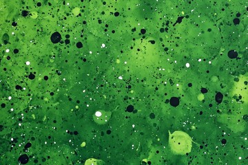 Poster - Abstract green splattered texture background.