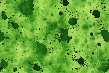 Poster - Abstract green watercolor splatter background.