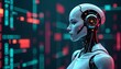 © Alvin - Futuristic Female Robot Portrait , AI Tech Concept