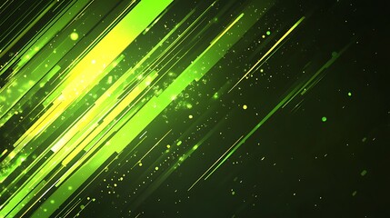 Leinwandbilder - Abstract Green and Yellow Diagonal Lines Background