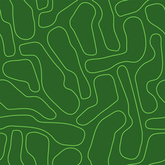 golf course layout outline seamless pattern. top view of vector map color illustration