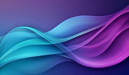 Poster - A purple and blue wave with a purple and blue background