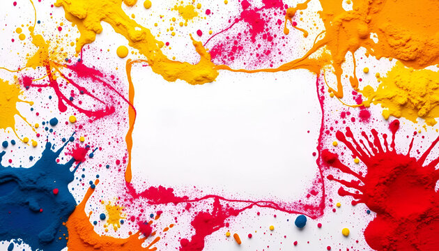 abstract watercolor background Colorful splash for Holi background