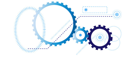 Fototapete - Vector abstract technology circuit diagram on white background. concept, science, technology background	