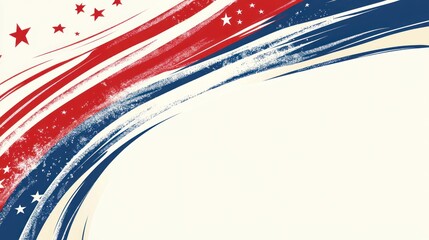 classic american flag background showcasing its iconic colors and textures, with a large area reserv