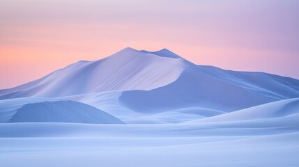 Wall Mural - Pastel colored sand dunes at sunrise.