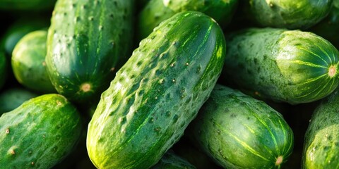 Wall Mural - Stacked Cucumbers