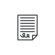 © alekseyvanin - Write Contract line icon