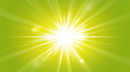 Poster - Radiant green starburst effect with glowing edges, perfect for futuristic or energy-related themes.