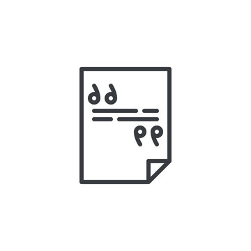 Write Quote line icon