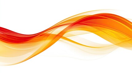 Poster - Soft, curved lines intertwining in a smooth flow, with space for adding a logo or message in the center of the image.