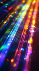 Wall Mural - Abstract Colorful Light Streaks Background