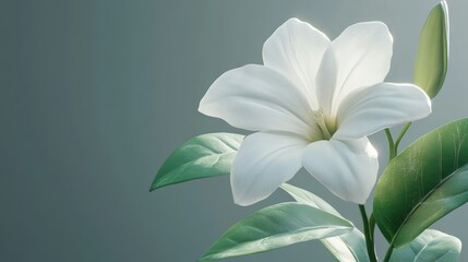 Wall Mural - White Flower in Vase