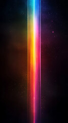 Wall Mural - Vibrant Rainbow Light Beam  Cosmic Background  Galaxy  Abstract Art