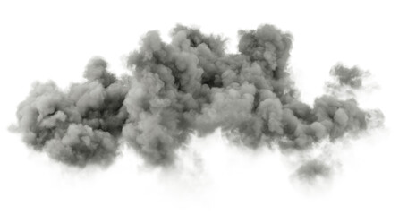 Aufkleber - Intense mass cloudiness floating cutout on transparent backgrounds 3d illustration png