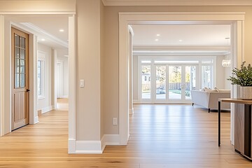 Poster - Contemporary Home Interior with Open Floor Plan and Abundant Sunlight : Generative AI