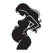 © Creative Image   - Beautiful Silhouette of a Pregnant Woman