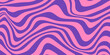 © Elena - Abstract monochrome horizontal background with dynamic waves. Trendy vector illustration in style retro 60s, 70s. Pink and purple colors
