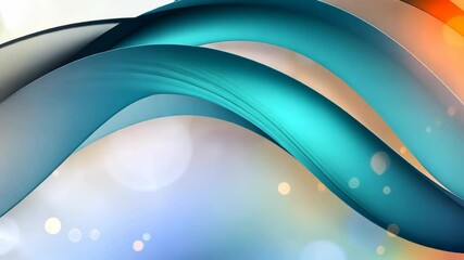Wall Mural - blue light trail gentle floating with bokeh light on dark background, innovation futuristic technolo