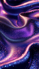 Wall Mural - Glittering Purple and Gold Fabric Texture