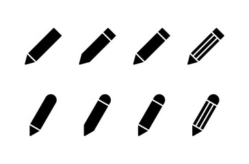 Leinwandbilder - Pencil icon vector isolated on white background. Pencil vector icon
