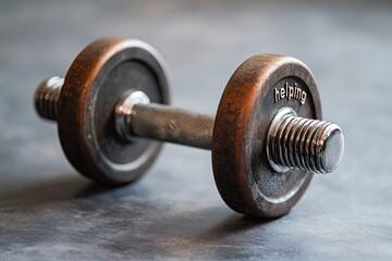 Wall Mural - a dumbbell 