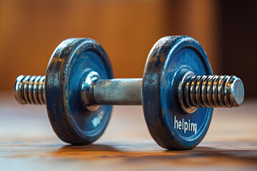 Wall Mural - a dumbbell 