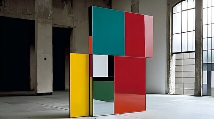 Aufkleber - Contemporary art installation urban gallery photography minimalist design interior abstract visuals