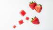© Nataliia_Trushchenko - Close up of a strawberry with a piece missing. Concept of loss and emptiness, as the strawberry is no longer whole