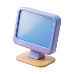 Fototapete - Computer 3d plastic icon