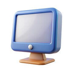 Fototapete - Computer 3d plastic icon